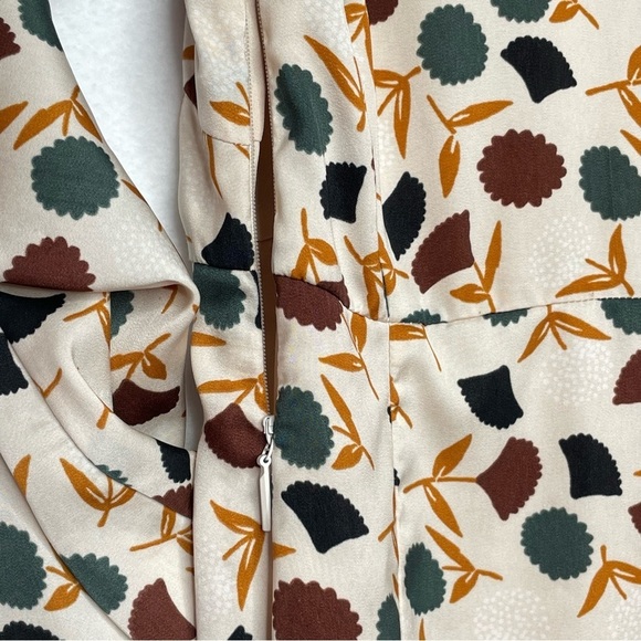 𝅺MNG by Mango silk-like flowing dress wish retro vibe—size 4 - Picture 9 of 13